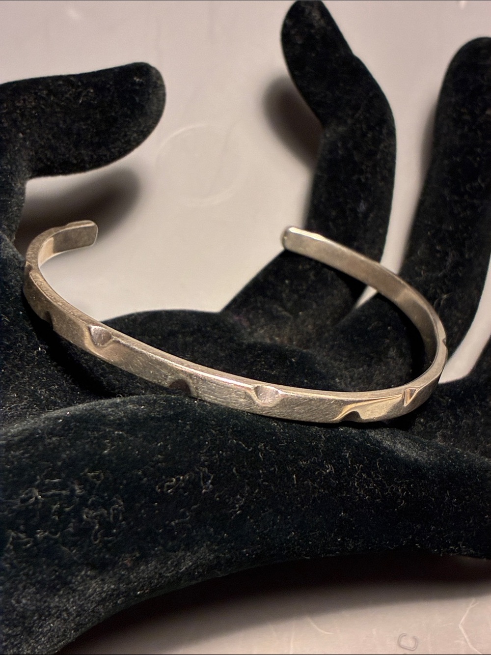 Sterling Silver Imprinted Cuff Bracelet